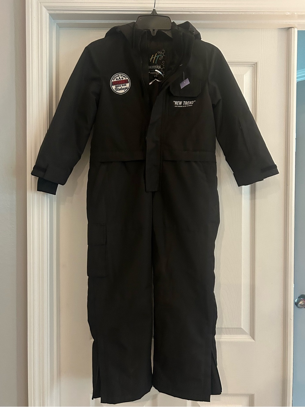 NWOT HOTIAN Boys/Girls One Piece Ski Suit Overalls Windproof Waterproof